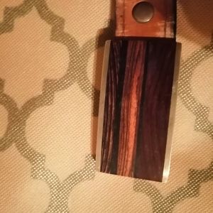 Vintage Western Kenneth Reid Wood Belt Buckle